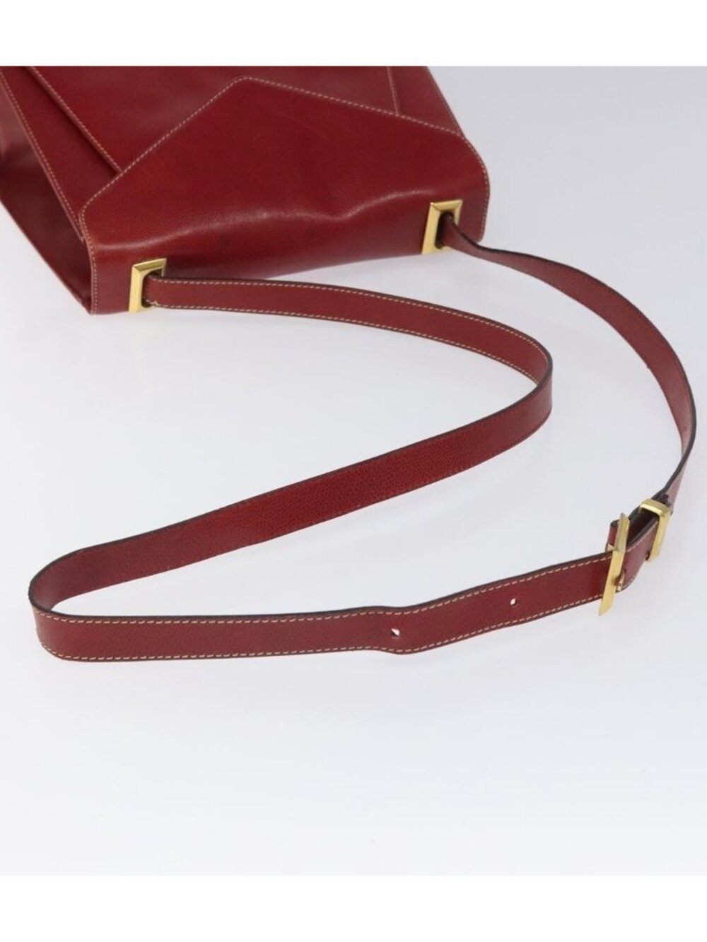 Salvatore Ferragamo Shoulder Bag Leather Red - Picture 5 of 16